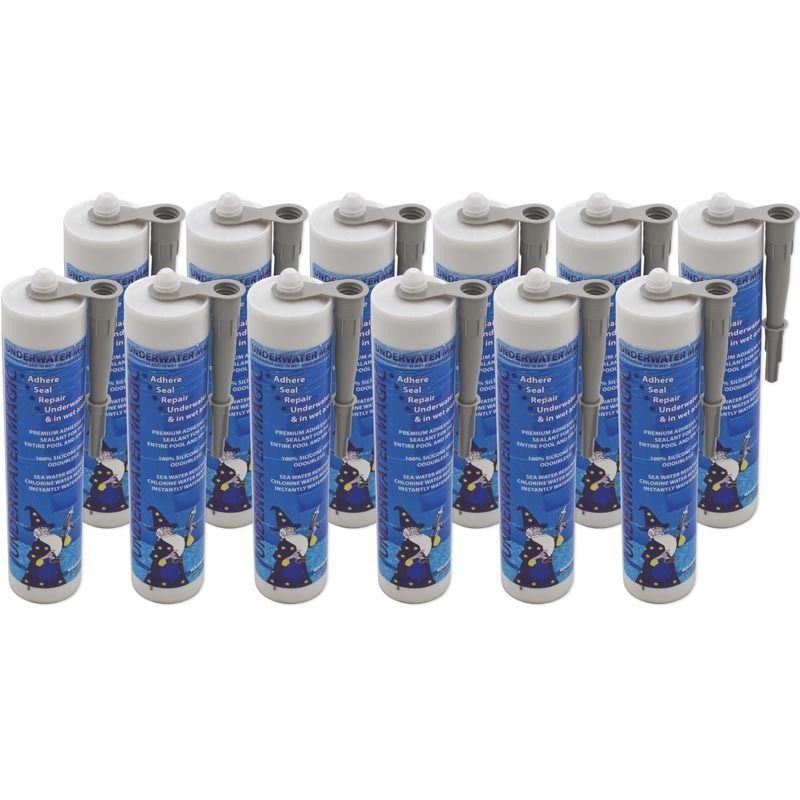 Underwater Magic Adhesive and Sealant Grey 12 Pack